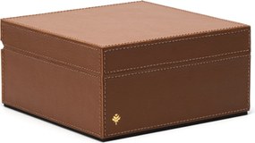 Caixa Porta Chá Sottile Casa em Couro PU - Havana  Havana