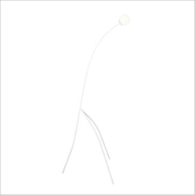 Luminária De Chão Girafa 51X53X166Cm 1Xg9 Globo Ø12Cm Por Waldir Junio... (FN-F - Fendi Fosco)