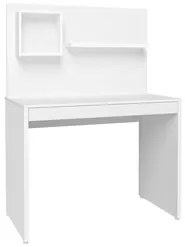 Escrivaninha com Painel 1 Nicho 1 Prateleira Mobile First Branco Arta