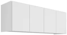 Armário de Cozinha Aéreo 118cm 4 Portas Monna Branco Z34 - Mpozenat