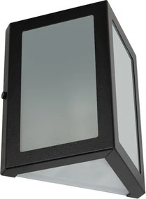 Arandela Triangular Alumínio Vidro Ip54 Verti - PRETO