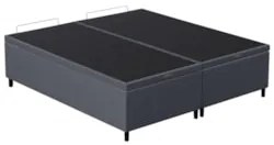 Base Cama Box Baú Casal Queen 158cm Hit Z04 Suede Cinza - Mpozenato