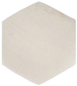 Puff Aramado Hexágono Decorativo Industrial Cobre com Suede D03 - D'Rossi - Bege