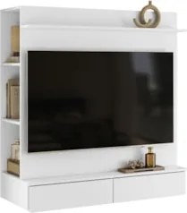 Painel TV 42 Pol Suspenso com Closet 108cm Mimo A02 Branco  - Mpozenat
