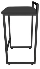 CONJUNTO 02 BANQUETAS PIETRA SUEDE PRETO