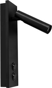 Arandela Led Aluminio 12,6W 3000K Up - PRETO