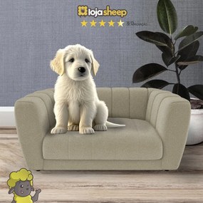 Caminha Casinha para Cachorro Gato Pet Mini Poltrona Meg Boucle Bege - Loja Sheep - Bege