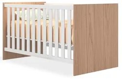 Berço Mini Cama Certificado pelo Inmetro Doce Sonho Carvalho/Branco -