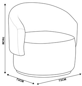 Poltrona Decorativa Orgânica kit 2 Névoa Bouclê E03 - D'Rossi - Marrom