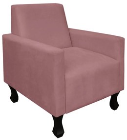 Poltrona Amamentação Sofia Suede Rosê