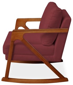 Poltrona Mona Amber Balanço Veludo Bordo