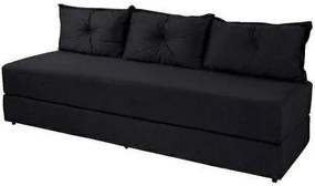 Sofá Cama Bicama 3 Lugares 200X62Cm Casal Sofanete Suede (Violeta, Liso)