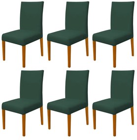Kit 6 Cadeiras de Jantar Milan Veludo Verde Bandeira