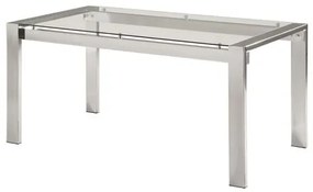 Mesa de Jantar Duda com Tampo de Vidro Base Cromada 178cm - 55722 Sun House