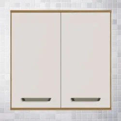 Armário de Cozinha Aéreo 80cm Rita Freijó/Off Acetinado Z44 - Mpozenat