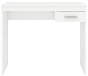 Mesa Escrivaninha Escritório Home Office 1 Gaveta Branco