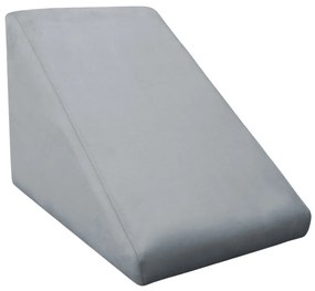 Rampa Pet Almofadada Veludo Cores para Cachorros e Gatos Rampinha Pet - Cinza