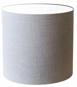 Cúpula em tecido cilíndrica abajur luminária cp-4046 18x18cm rustico cinza