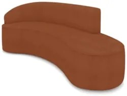 Sofá 4 Lugares 220cm Wendi e Poltrona Steve Boucle Terracota I01  - Mp