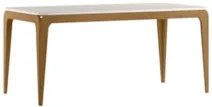 Mesa de Jantar Retangular 180cm 8 Lugares Yuma Ypê/Off N02  - Mpozenat