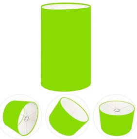 Cúpula Abajur Cilíndrica Cp-7002 Ø13x30cm Verde Limão