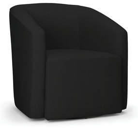 Poltrona Decorativa Base Giratória Kit 2 Stella Max Linho D03 - D'Rossi - A79 Preto