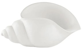 Enfeite Decorativo "Concha" em Poliresina Off White 17x34 cm - D'Rossi