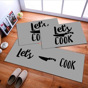 Jogo de Tapete de Cozinha, Let's Cook - 3 Pças
