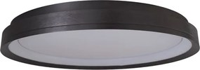 Plafon Led De Sobrepor Alumínio Grafite 36w 3000k Giro