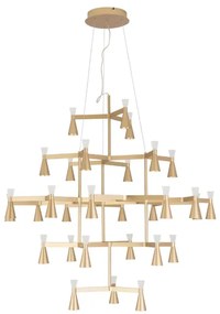 Pendente Led Aluminio Champagne 135W 3000K Ramus