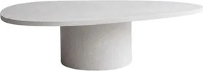 Mesa de Centro Orgânica Balanço Concreto Branco