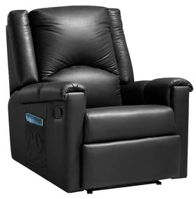 Poltrona do Papai Decorativa Trigon PU Sintético Preto G37 - Gran Belo