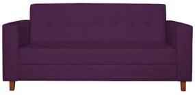 Sofá 2 Lugares Denver Suede Roxo - ADJ Decor