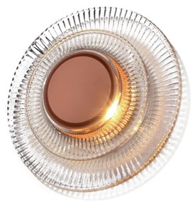 Arandela Sunflower Ø26,5 X 07Cm 01Xled 5,5W 2700K Metal Aluminio - Old... (ROSE FOSCO / COBRE BRILHO, 220v)