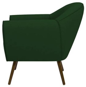 Poltrona Decorativa Sacha Veludo Verde G15 - Gran Belo