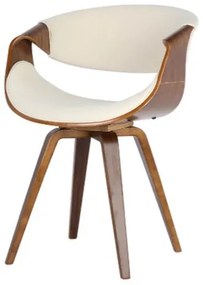 Cadeira Nicole Tecido Linho Cor Bege - 31699 Sun House