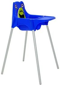 Cadeira para Refeição Infantil Tramontina Monster em Polipropileno Azul