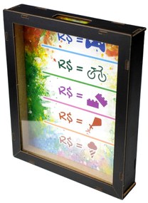 Quadro e Cofre Infantil 23x18,5 cm -D'Rossi
