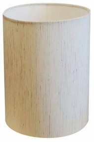 Cúpula Abajur Cilíndrica Cp-8004 Ø15x25cm Linho Bege