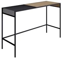 Aparador Para Sala de Estar 120cm Pés Metálicos Dinâmico Hanover/Preto