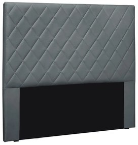 Cabeceira Cama Box Casal 140 cm Dubai Veludo S04 - D'Rossi - Cinza