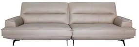 Sofá Evans 2 Lugares Couro Pérola 220cm - 69866 Sun House