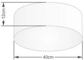 Plafon Para Suíte Cilíndrico ST-3005 Cúpula Cor Branco