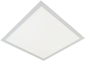 Plafon Led Embutir Quadrado Aluminio Branco 48W Yamamura - LED BRANCO FRIO (6000K)