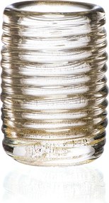 Vaso Murano Essenza C/ Ouro M Cristal Transparente