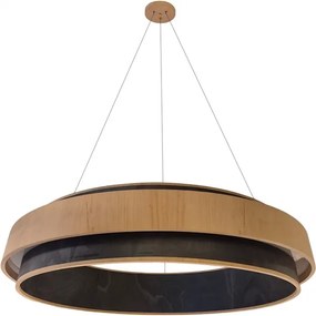 Pendente Led Ardósia E Madeira Maple 72w 3000k Petra