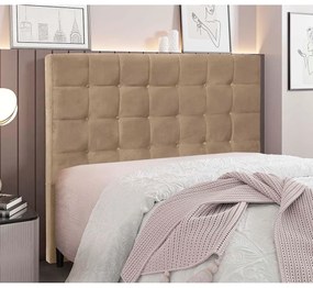 Cabeceira Estofada Polônia 140cm Casal Suede - ADJ Decor