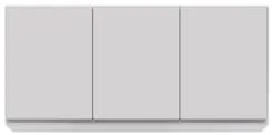 Armário de Cozinha Aéreo 120cm 3 Portas Virgínia Branco - Lumil