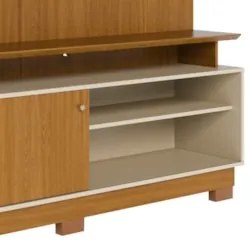 Estante Painel Para TV 65 Pol 160cm Anny Z10 Off/Cinamomo - Mpozenato