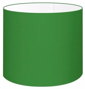 Cúpula em tecido cilíndrico abajur luminária cp-4143 35x25cm verde folha